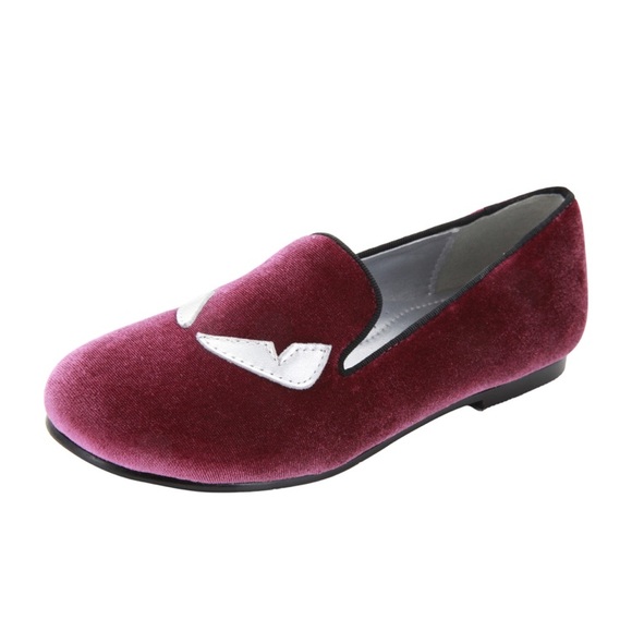 Hoo shoes monster velvet loafer flats 10 - Picture 2 of 9